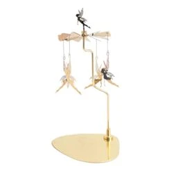 Homozy Christmas Rotating Candlestick Carousel Tree Tea Light Candle Holder Stainless Steel Ornament For Wedding Fireplace Decoration, Fairy -National Tree Company Sale Shop 311juaUqP5L