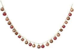 Creative Co-Op Distressed White & Grey Embossed Mercury Glass Ornament Fabric String Garland, Taupe And Cream 27 Creative Co-Op Distressed White & Grey Embossed Mercury Glass Ornament Fabric String Garland, Taupe And Cream -National Tree Company Sale Shop 312vmNNj0kL. AC