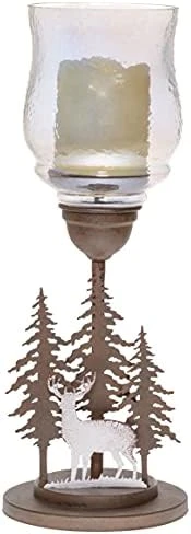 Deer LED Lantern Lights Decorative - Metal Round Holder & Hanging Lantern For Indoor Outdoor By Pine Ridge | 3AAA Battery Operated | Flameless | Halloween And Christmas 10 Deer LED Lantern Lights Decorative - Metal Round Holder & Hanging Lantern For Indoor Outdoor By Pine Ridge | 3AAA Battery Operated | Flameless | Halloween And Christmas - Image 8
