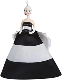 Hallmark Keepsake Christmas Ornament 2021, Barbie Black & White Forever, Porcelain And Fabric -National Tree Company Sale Shop 31CCn8d8QpS. AC