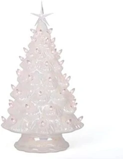 Ceramic Christmas Tree - Tabletop Christmas Tree With Lights - (11.5" Medium Silver Christmas Tree / Multicolored Lights) - Lighted Vintage Ceramic Tree -National Tree Company Sale Shop 31DI7k6jQRL. AC