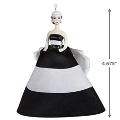 Hallmark Keepsake Christmas Ornament 2021, Barbie Black & White Forever, Porcelain And Fabric -National Tree Company Sale Shop 31FI3IYj1iS