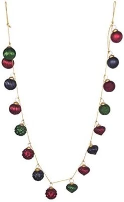 Creative Co-Op Distressed White & Grey Embossed Mercury Glass Ornament Fabric String Garland, Taupe And Cream 30 Creative Co-Op Distressed White & Grey Embossed Mercury Glass Ornament Fabric String Garland, Taupe And Cream -National Tree Company Sale Shop 31JDH9AczEL. AC