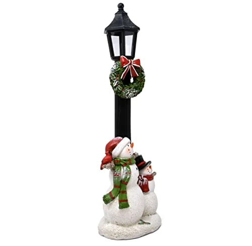 Led Light Up Christmas Lanterns Table Top Centerpiece Decorations Street Light Pillar Pole With Snowmen & Wreath Lighted Holiday Decor For Indoor Fireplace Mantle Desk Shelf Kitchen Living Room Home 8 Led Light Up Christmas Lanterns Table Top Centerpiece Decorations Street Light Pillar Pole With Snowmen & Wreath Lighted Holiday Decor For Indoor Fireplace Mantle Desk Shelf Kitchen Living Room Home - Image 6