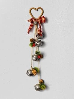 SHATCHI 27cm Hanging Decorations Rustic Bells With Ribbon, Berries And Pinecones Christmas Home Wall Door Jingle Xmas Holiday DIY Decorations, Rustic Red (SHATCHI) -National Tree Company Sale Shop 31Nedg3OCNL. AC