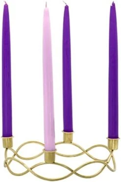 Red Co. 10" Dia Metal Christmas Advent Wreath Taper Candle Holder, Seasonal Centerpiece Decor - Old Gold -National Tree Company Sale Shop 31SglzvSML. AC