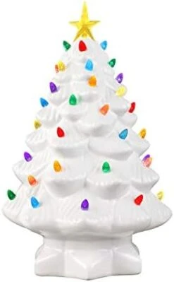 Mr. Christmas Nostalgic Ceramic Christmas Tree With LED Lights Indoor Decoration, 14 Inches, Green -National Tree Company Sale Shop 31TB5MUgaL. AC