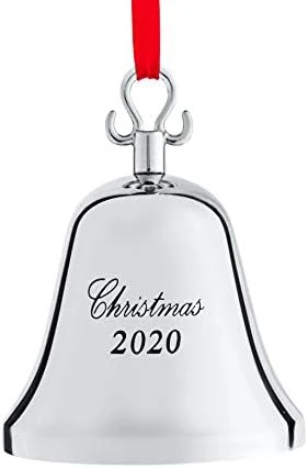 Klikel Christmas Ornament 2020 - Christmas Bell - Bell Ornament For Christmas Tree - Christmas Bell Silver Ornament - Engraved Christmas 2020 - With Red Ribbon And Red Gift Box - 7th Annual Edition 7 Klikel Christmas Ornament 2020 - Christmas Bell - Bell Ornament For Christmas Tree - Christmas Bell Silver Ornament - Engraved Christmas 2020 - With Red Ribbon And Red Gift Box - 7th Annual Edition - Image 5