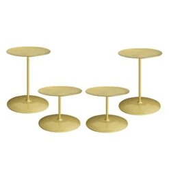 Jiyimi Christmas Candelabras Gold Candle Holders Set Of 4 Round Plate For Tables Fireplace Floor Centerpieces Metal Iron Candlestick For Pillar Candles -National Tree Company Sale Shop 31UoppjCt9L