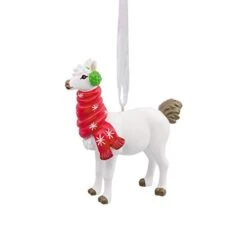Hallmark Christmas Ornament, Llama In Scarf (0001HAJ1742)