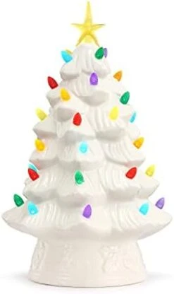 Mr. Christmas Nostalgic Ceramic Christmas Tree With LED Lights Indoor Decoration, 14 Inches, Green -National Tree Company Sale Shop 31X DYVpDvS. AC