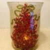 Romance Lights Tealight Candle Holder - Handmade Hurricane Glass Candle Holder For Home Décor, Table Centerpiece, Weddings - With Flameless Flickering LED Candle - Red Christmas Tree, 6” By 5” 2 Romance Lights Tealight Candle Holder - Handmade Hurricane Glass Candle Holder For Home Décor, Table Centerpiece, Weddings - With Flameless Flickering LED Candle - Red Christmas Tree, 6” By 5” -National Tree Company Sale Shop 31anjblgiHL
