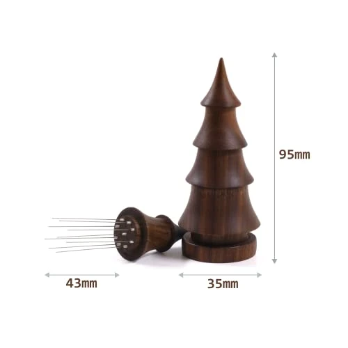 Handmade WDT Tool Christmas Tree With Walnut Stand | 9 Needles 0.35mm 5 Handmade WDT Tool Christmas Tree With Walnut Stand | 9 Needles 0.35mm - Image 3