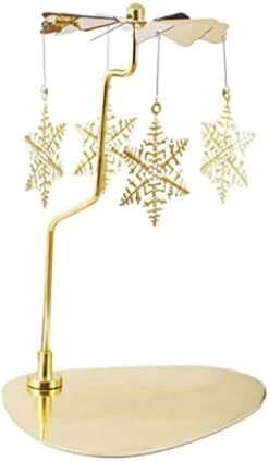 Homozy Christmas Rotating Candlestick Carousel Tree Tea Light Candle Holder Stainless Steel Ornament For Wedding Fireplace Decoration, Fairy -National Tree Company Sale Shop 31mUGsMI8L. AC