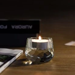 Donoucls Crystal Votive Tealight Holders Home Decorations For Christmas Wedding Table 2.5" Diameter X 1.8" High Set Of 2 -National Tree Company Sale Shop 31pnWkCIEEL