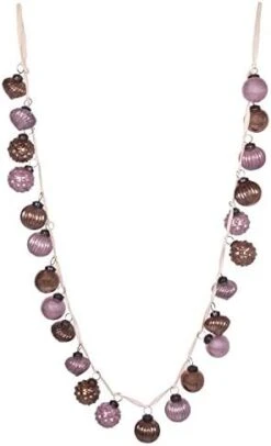 Creative Co-Op Distressed White & Grey Embossed Mercury Glass Ornament Fabric String Garland, Taupe And Cream 21 Creative Co-Op Distressed White & Grey Embossed Mercury Glass Ornament Fabric String Garland, Taupe And Cream -National Tree Company Sale Shop 31rB6A82HL. AC