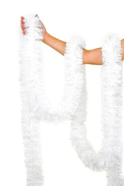 Love It Products Tinsel Garland 25 Ft, Perfect For Christmas, New Year's Eve Celebration, Wedding, Birthdays, Festivities, Special Events, Decorative Accents-1 White, 25 Ft. Long -National Tree Company Sale Shop 31spBY4mntL