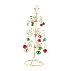 Iron Art Christmas Tree 2 Pcs Mini Decor Dinning Table Decor Office Desk Decorations Metal Ornament Display Tree Metal Baubles Christmas Tree Display Tree Stand Ornament Metal -National Tree Company Sale Shop 31xDde3YVXL