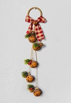 SHATCHI 27cm Hanging Decorations Rustic Bells With Ribbon, Berries And Pinecones Christmas Home Wall Door Jingle Xmas Holiday DIY Decorations, Rustic Red (SHATCHI) -National Tree Company Sale Shop 31zmbF2XVuL. AC