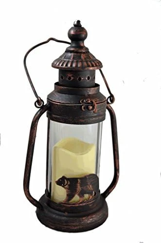 Deer LED Lantern Lights Decorative - Metal Round Holder & Hanging Lantern For Indoor Outdoor By Pine Ridge | 3AAA Battery Operated | Flameless | Halloween And Christmas 7 Deer LED Lantern Lights Decorative - Metal Round Holder & Hanging Lantern For Indoor Outdoor By Pine Ridge | 3AAA Battery Operated | Flameless | Halloween And Christmas - Image 5