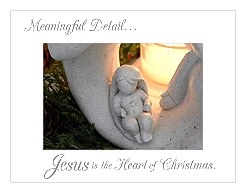 Nativity Sets For Christmas Indoor Statue With LED Tealight Candle Holder Contemporary Style Decoration Holy Family Figurine Gift, Present, Decorate For Holidays 4 Nativity Sets For Christmas Indoor Statue With LED Tealight Candle Holder Contemporary Style Decoration Holy Family Figurine Gift, Present, Decorate For Holidays - Image 2