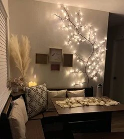 Vines For Home Decor, 7.5Ft Christmas Swags Decorations Indoor Walls Decor Artificial Plants Tree Branches 144 LEDs Lighted Willow Vine Lights For Walls Bedroom Living Room Decor Aesthetic (1PCS) 13 Vines For Home Decor, 7.5Ft Christmas Swags Decorations Indoor Walls Decor Artificial Plants Tree Branches 144 LEDs Lighted Willow Vine Lights For Walls Bedroom Living Room Decor Aesthetic (1PCS) -National Tree Company Sale Shop 410jrp3SoJL