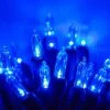 50 T5 Blue Christmas Tree Lights, 25.5' LED Christmas Lights Mini Lights Indoor-Outdoor Christmas String Lights Holiday Lights