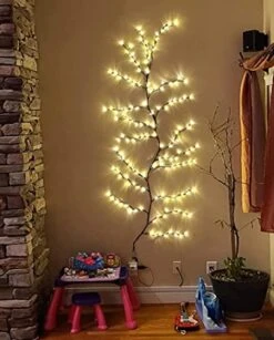 Vines For Home Decor, 7.5Ft Christmas Swags Decorations Indoor Walls Decor Artificial Plants Tree Branches 144 LEDs Lighted Willow Vine Lights For Walls Bedroom Living Room Decor Aesthetic (1PCS) 11 Vines For Home Decor, 7.5Ft Christmas Swags Decorations Indoor Walls Decor Artificial Plants Tree Branches 144 LEDs Lighted Willow Vine Lights For Walls Bedroom Living Room Decor Aesthetic (1PCS) -National Tree Company Sale Shop 412AuhcxZ5L