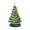 Ceramic Christmas Halloween Tree Green Black Prelit Christmas Decorations Tabletop Winter Tree Décor With Multicolor Bulbs Star Topper Vintage Christmas Lights (Christmas Ceramic Tree 13 Inch) -National Tree Company Sale Shop 413Z5d0DSSL