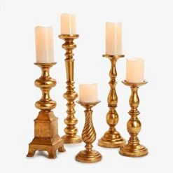 BrylaneHome Candlesticks, Set Of 5 Christmas Decoration, White -National Tree Company Sale Shop 4145cfzva2L. AC