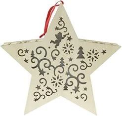 Clever Creations Wooden Star Shaped Nativity Scene Christmas Ornament, Festive LED Holiday Décor For Shelves And Tables, Joy 22 Clever Creations Wooden Star Shaped Nativity Scene Christmas Ornament, Festive LED Holiday Décor For Shelves And Tables, Joy -National Tree Company Sale Shop 415bSUYYNVL. AC
