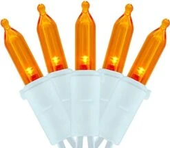 YULETIME Warm White LED Christmas Lights With White Wire, 66 Feet 200 Count UL Certified Commercial Grade LED Holiday String Light Set (Warm White - White Wire) -National Tree Company Sale Shop 4165dHKLxhL. AC