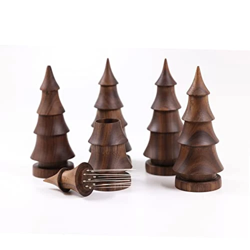 Handmade WDT Tool Christmas Tree With Walnut Stand | 9 Needles 0.35mm 6 Handmade WDT Tool Christmas Tree With Walnut Stand | 9 Needles 0.35mm - Image 4