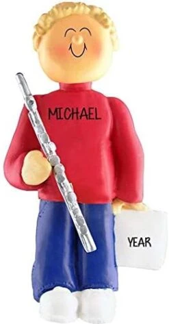 Flute Player Personalized Music Ornament - Flute Christmas Ornament - 2023 - Customize By Ornamentstokeep (Female Ethnic) -National Tree Company Sale Shop 416ZtaJ7pAL. AC