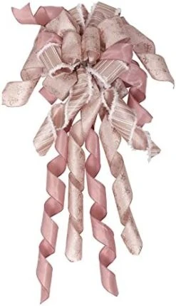GENERIC Christmas Tree Topper Wreath Bow Long Tails 40x13 Inch Silver Bows Decorative Large Colorful Wired Edge Xmas Supplies Bows Wall Ornaments For Home Decor (Silver) 14 GENERIC Christmas Tree Topper Wreath Bow Long Tails 40x13 Inch Silver Bows Decorative Large Colorful Wired Edge Xmas Supplies Bows Wall Ornaments For Home Decor (Silver) -National Tree Company Sale Shop 4170kSEk8AL. AC