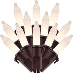 SWEET SHINE Red White & Blue Christmas Lights, 200 Lights 66 Ft Brown Wires, Pack Of 2 Strands 100 Count UL Listed Patriotic String Light (Red, White & Blue) -National Tree Company Sale Shop 4173jYYZZTL. AC