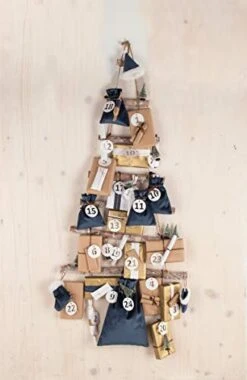 Rayher Deco-wooden Ladder To Hang Up,X-mas Tree, Natural, 75x40x1.5cm -National Tree Company Sale Shop 418MwJfIY6L