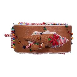 Kurt S. Adler 8.4-Inch Battery-Operated Light-Up Gingerbread Food Truck Table Piece, Multi -National Tree Company Sale Shop 41A8ywfsJpS