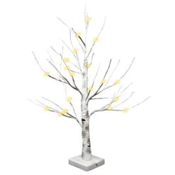 2 Pack 2FT LED Birch Tree, Battery Operated Warm White Tabletop Tree With Timer Light Jewelry Holder Decor For Christmas Thanksgiving Home Party Wedding -National Tree Company Sale Shop 41Bih9ddy5L