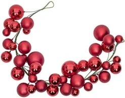 Vita Domi 4' Shiny And Matte Red, Green And Gold Ball Garland With 4 Inch, 3 Inch, And 2 Inch Balls (VTD-RZ-G3832768) -National Tree Company Sale Shop 41Bq3Czm6fL. AC