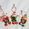 Shatchi Christmas Tree Hanging Decorations Elf Holding Gifts Candy Christmas Xmas Tree Wall Home Décor Ornaments 3pcs Set