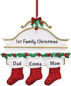 Personalized Christmas Ornaments Family Of 5 – Polyresin Red Stockings Family Ornament – Unique Family Christmas Ornaments 2022 – Gifts For Mom, Dad, Kids, Grandma, Grandpa – Durable Family Décor -National Tree Company Sale Shop 41Chmoj0WBL. AC