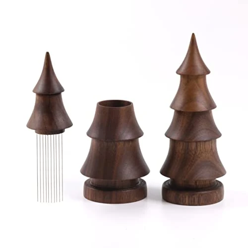 Handmade WDT Tool Christmas Tree With Walnut Stand | 9 Needles 0.35mm 3 Handmade WDT Tool Christmas Tree With Walnut Stand | 9 Needles 0.35mm