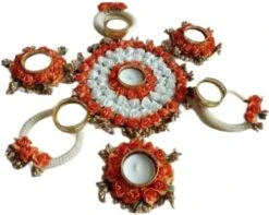 GENERIC India Gift HUB Handmade Tea Ligth Rangoli Set | Multi Design Festive Diyas| Tea Light Holders Housewarming Favors Outliner Decoration | Floral Mats Tea Party Floor Diwali Christmas Decor -National Tree Company Sale Shop 41ElSVof2RL. AC