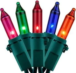 YULETIME Orange String Lights With Green Wire, 66 Feet 200 Count UL Certified Christmas Light, Pack Of 2 Sets 33 Ft 100 Opaque Mini Light Set For Halloween Thanksgiving Holidays (Orange) -National Tree Company Sale Shop 41FV15Dq cL. AC