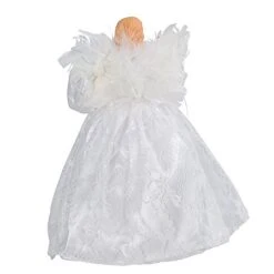 Kurt Adler 10-Light 9-Inch White Angel Treetop -National Tree Company Sale Shop 41G6TNhlNkL