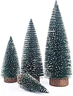 Mini Christmas Tree, Small Bottle Brush Pine Tree For Xmas (Beige) 5 Mini Christmas Tree, Small Bottle Brush Pine Tree For Xmas (Beige) - Image 3