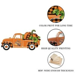 Cocomong Fall Decor - Fall Decorations For Home, Fall Tiered Tray Decor, 11 PC Pumpkin Fall Decorative Signs, Farmhouse Fall Gnome Plush For Table Decor, Farm Fresh Truck For Serving Tray -National Tree Company Sale Shop 41GVNpM0VRL