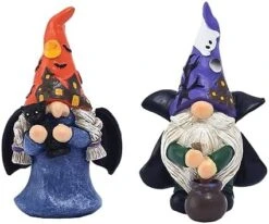 GENERIC 2PCs Christmas Gnome Decorations Santa Hat Gnome Statue Christmas Decorations Handmade Skene Gnome Statue Christmas Decorations Gift Christmas Party Family Gnome Large Shatterproof (Red-2, One Size) -National Tree Company Sale Shop 41Hii9mmYL. AC