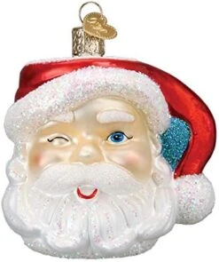 Old World Christmas Ornaments: Assortment Of Santas Glass Blown Ornaments For Christmas Tree, Winking Santa -National Tree Company Sale Shop 41Hy2H8 ObL. AC